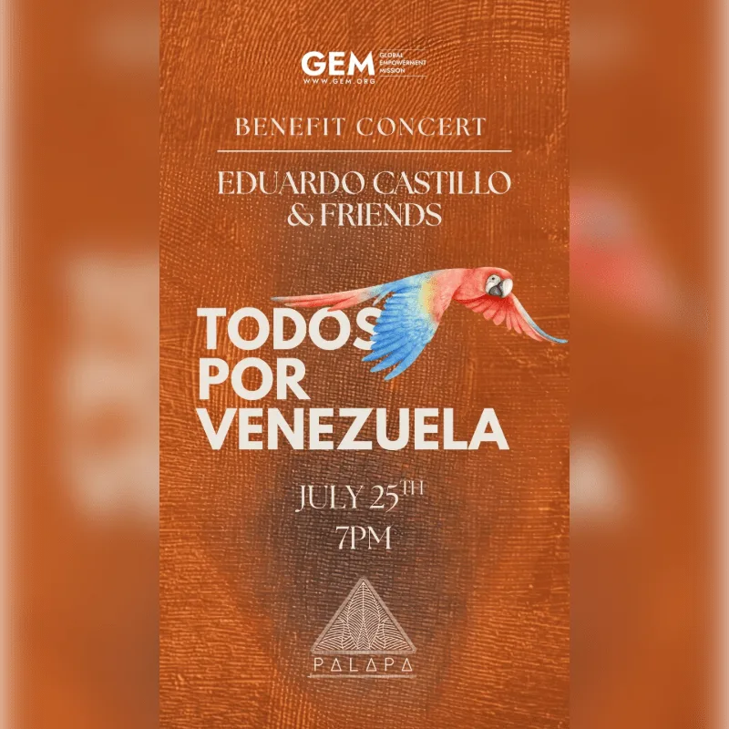 A Night for Venezuela: Eduardo Castillo Live at Palapa Miami